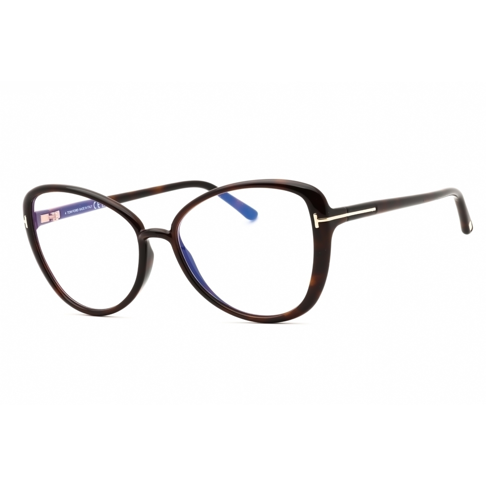 NWT Tom Ford FT5907-B Dark Havana Cat Eye 55mm Eyeglasses